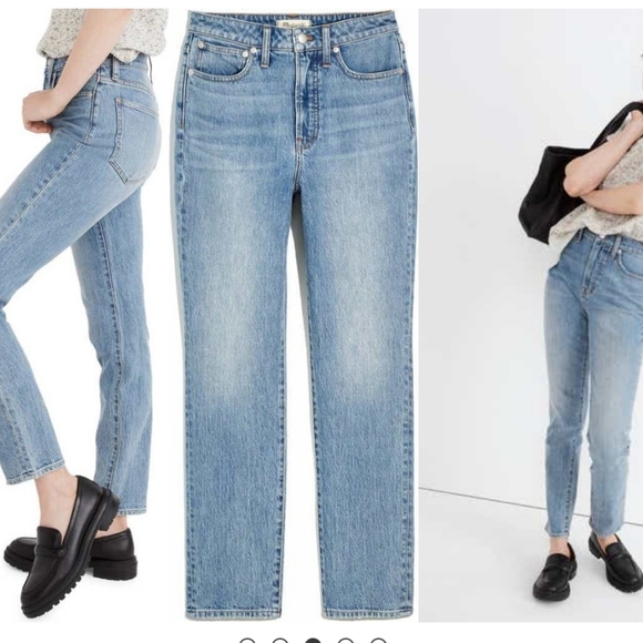 Madewell The Perfect Vintage Denim Jean Straight-leg High-Waist Women's Size 27 - Picture 13 of 13